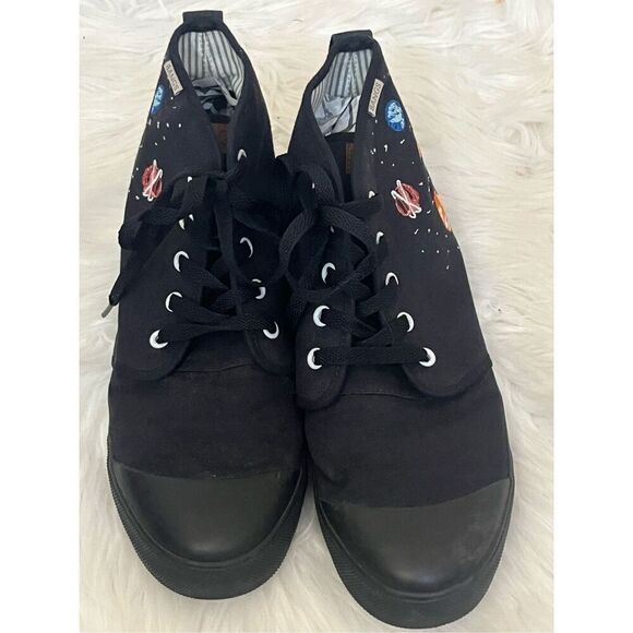Bangs Canvas High Top Solar System Shoes  M/8.5 W/10 - Picture 3 of 6